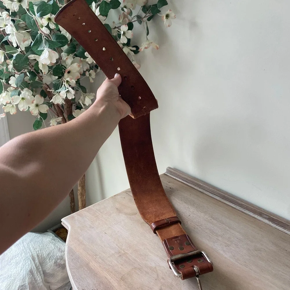 Vintage Weightlifting Leather Belt